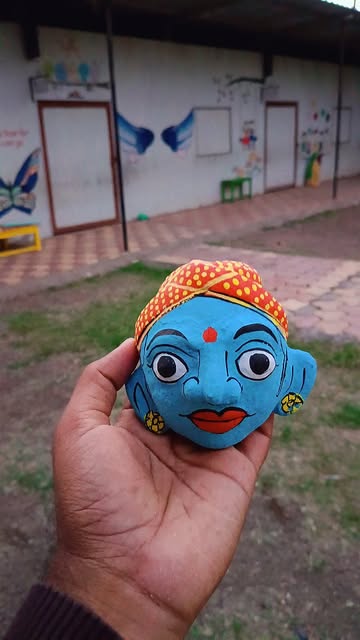 Studio work from the artist's Instagram (@cheriyal_paintings_)